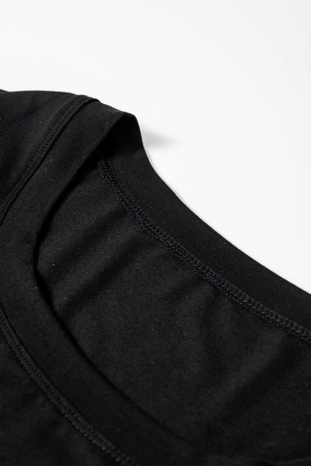 Black Long Sleeve Fitted Top