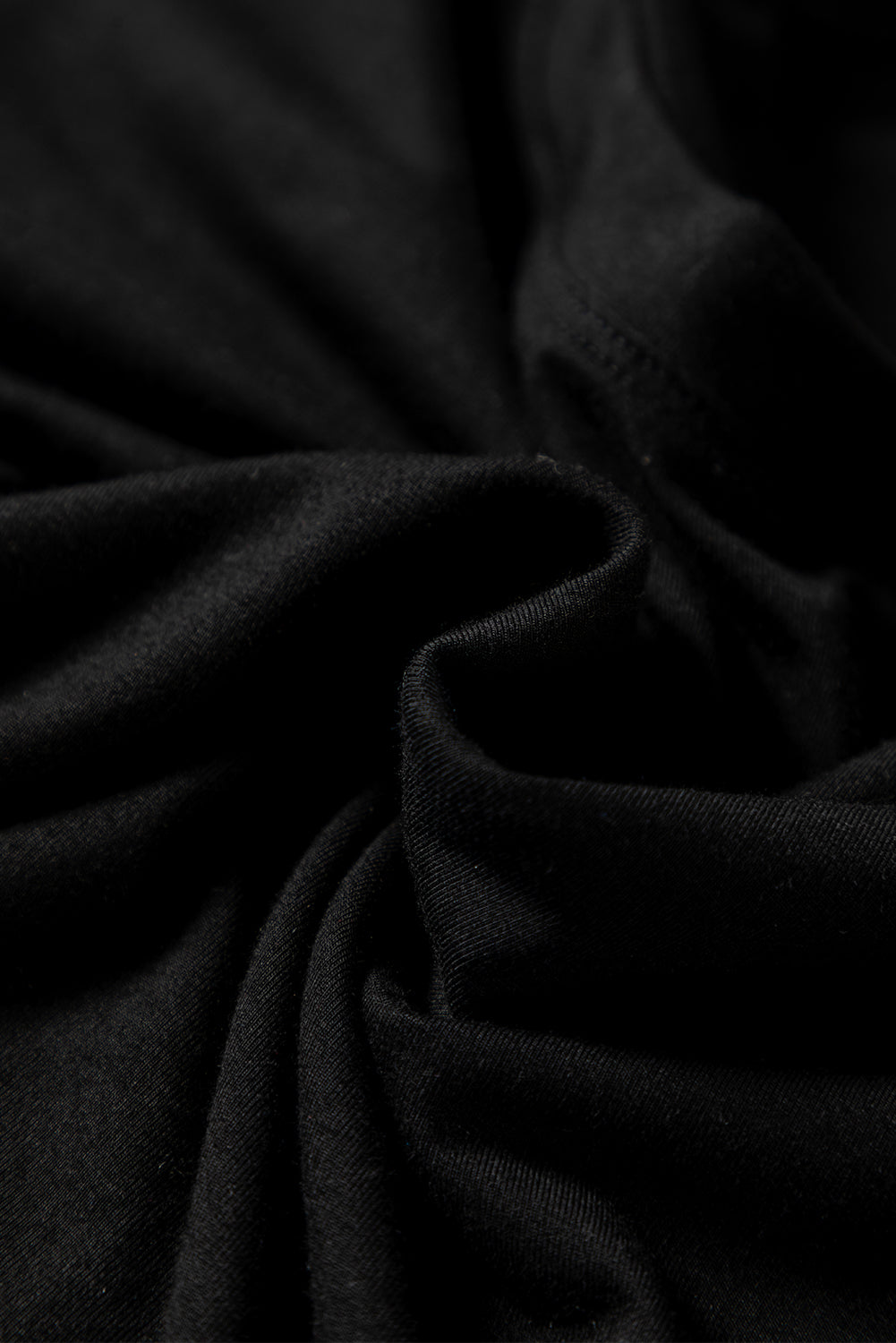 Black Long Sleeve Fitted Top