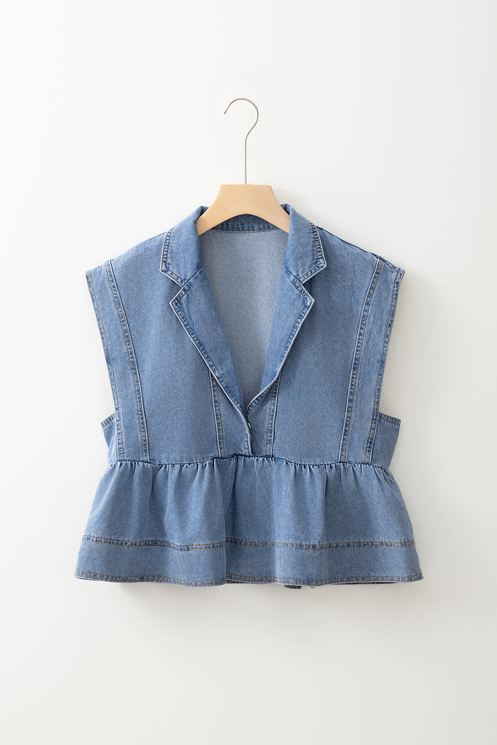 Denim Babydoll Top
