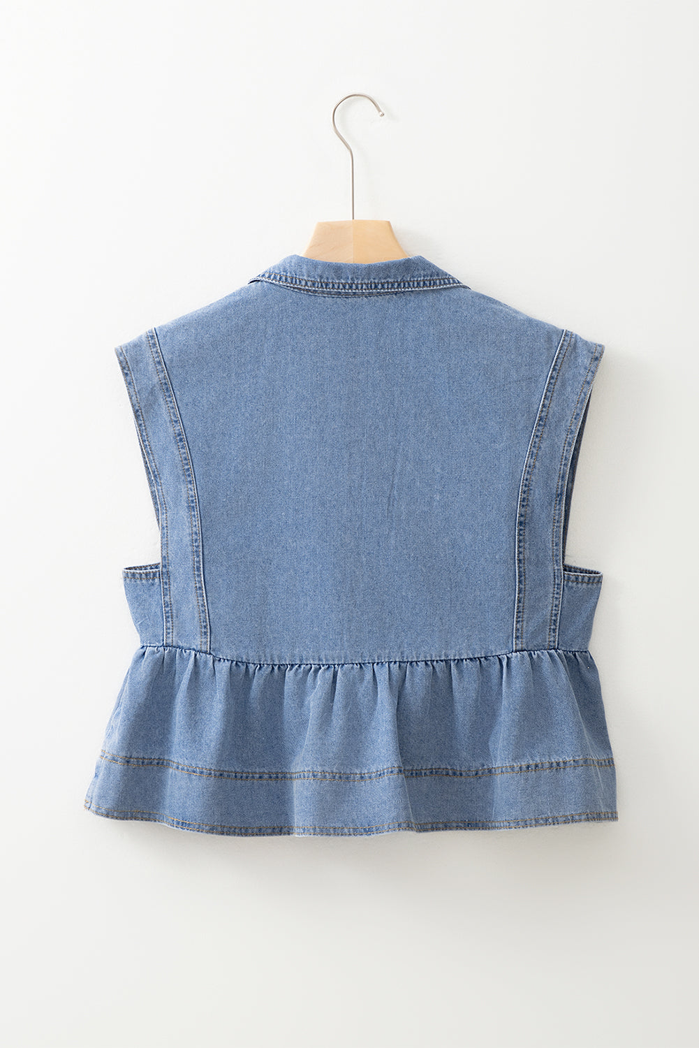 Denim Babydoll Top