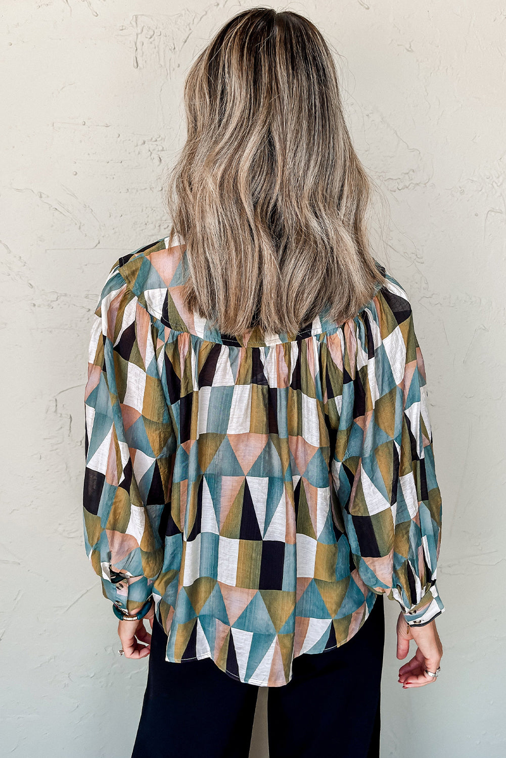 Multi Color Buttoned Loose Fit Shirt