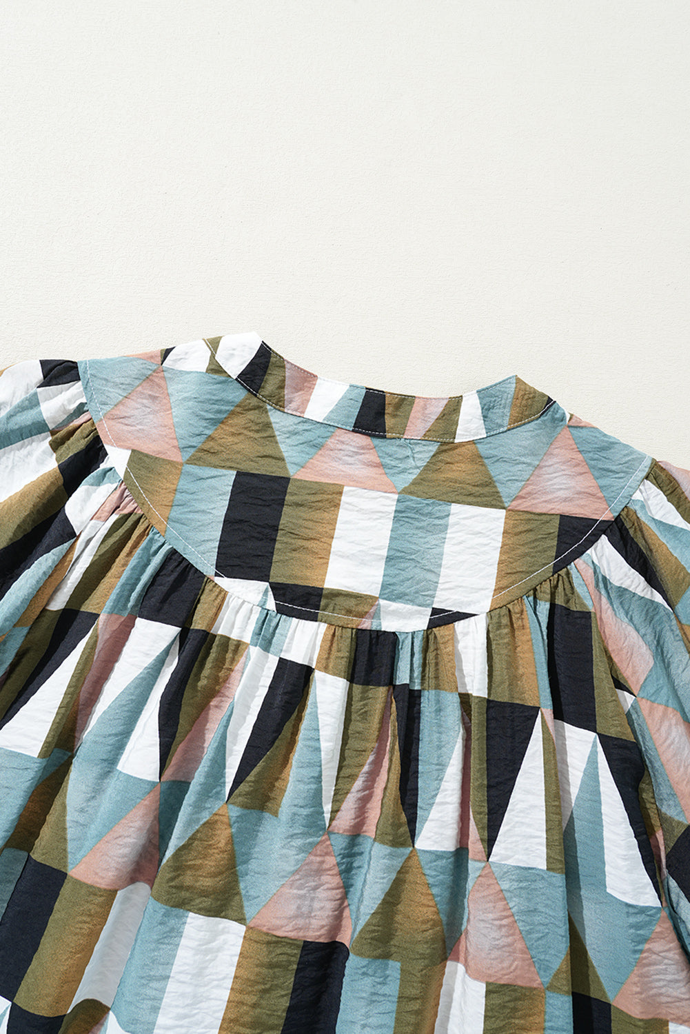 Multi Color Buttoned Loose Fit Shirt