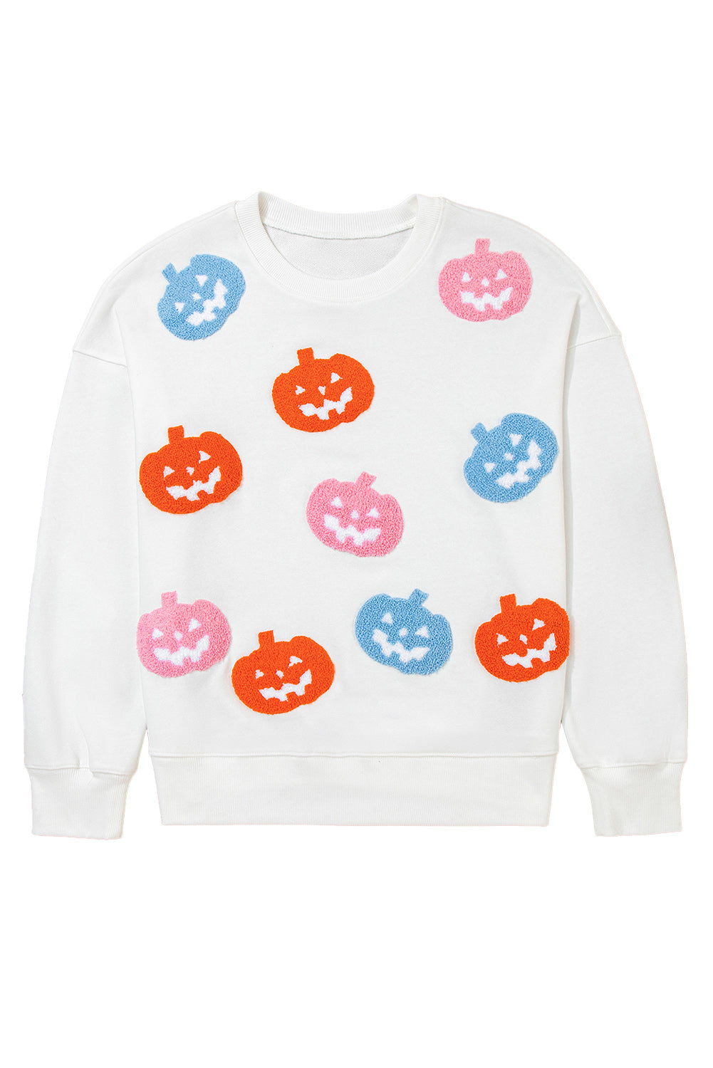 Pumpkin Patched Loose Sweatshirt
