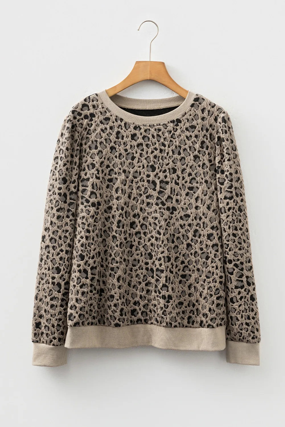 Leopard Print Long Sleeve Top