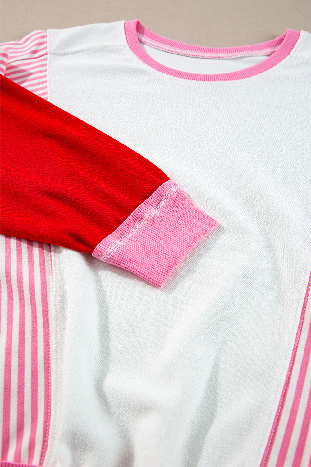 Rose Red Pocketed Sweatshirt