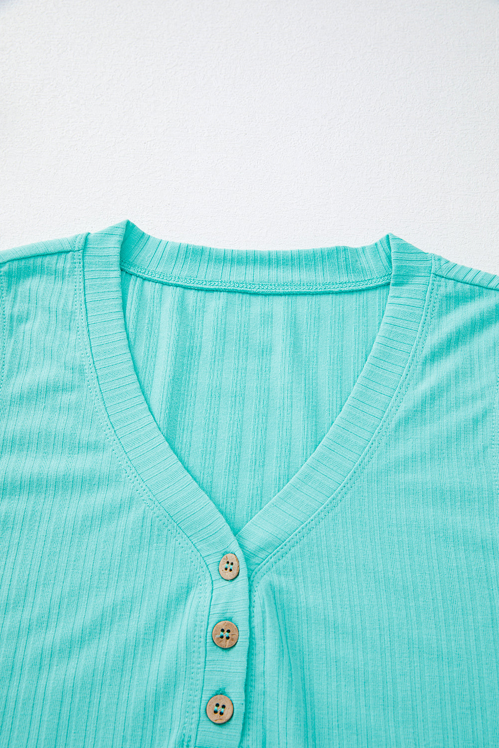 Mint Green Ribbed Tank Top and Shorts Set