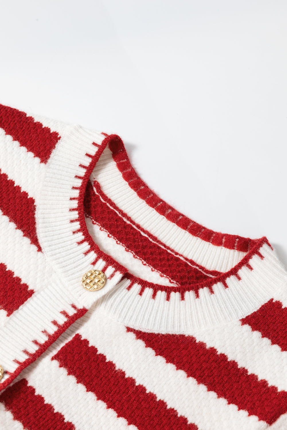 Chic Golden Button Cardigan