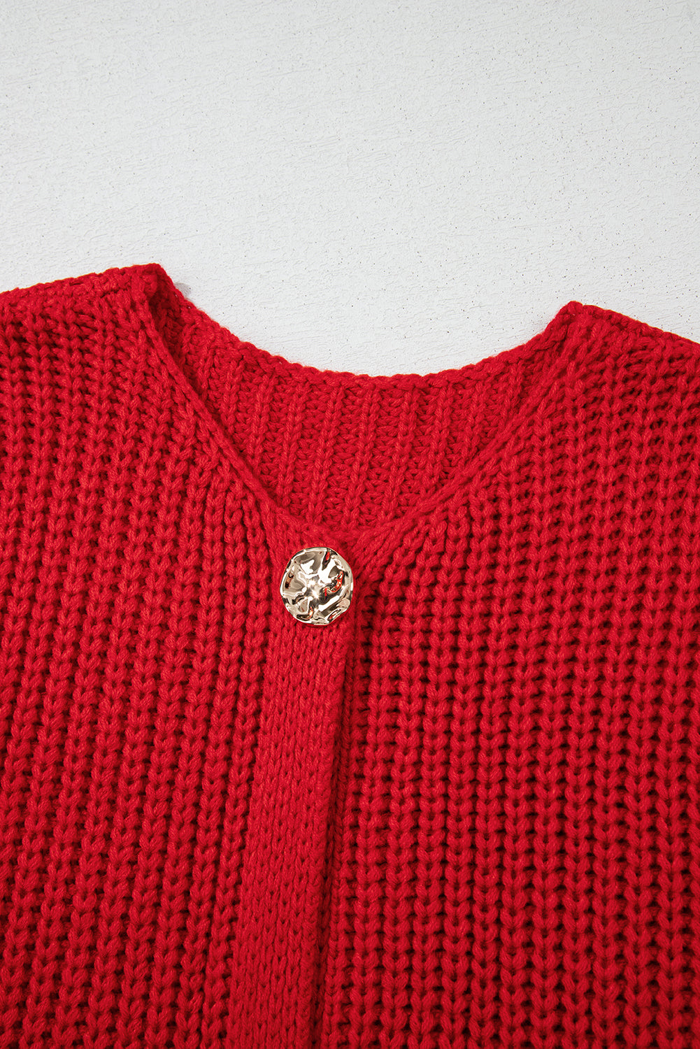 Red Knit Sweater Vest