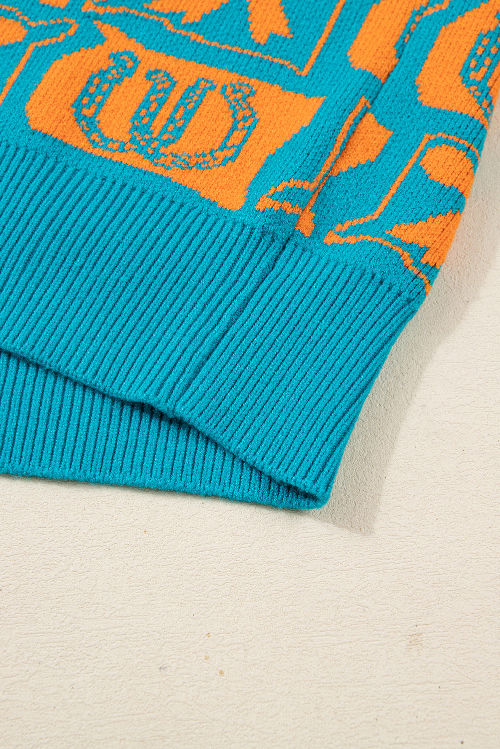 Light Blue Bows & Horseshoes Western Sweater