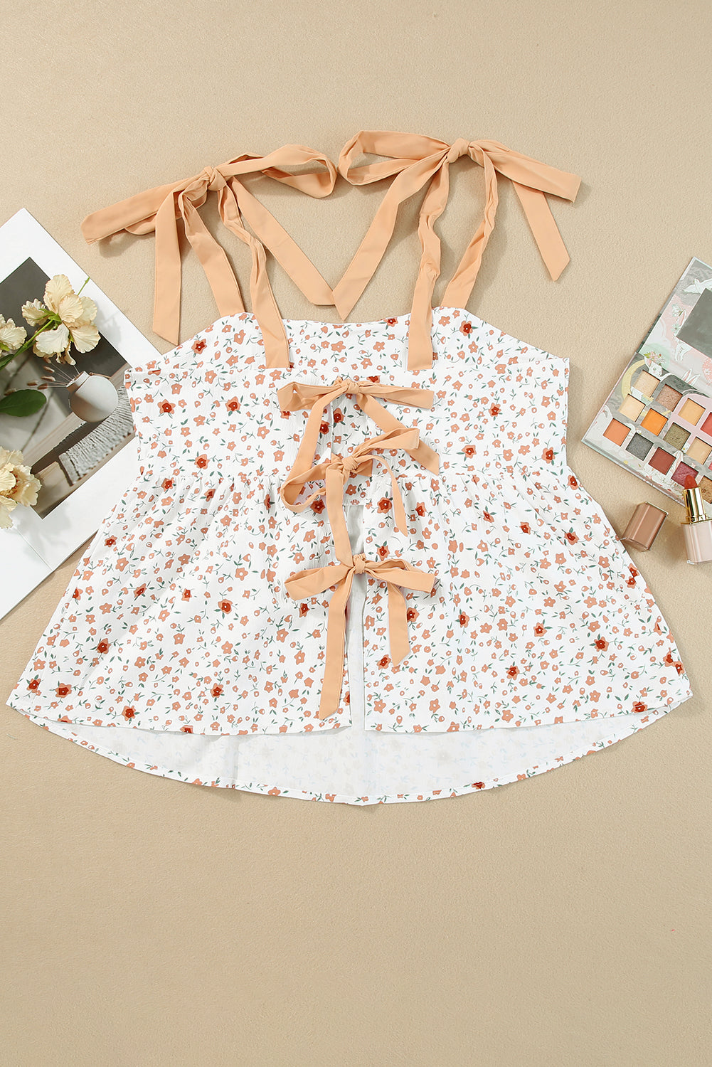 Floral Print Babydoll Tank
