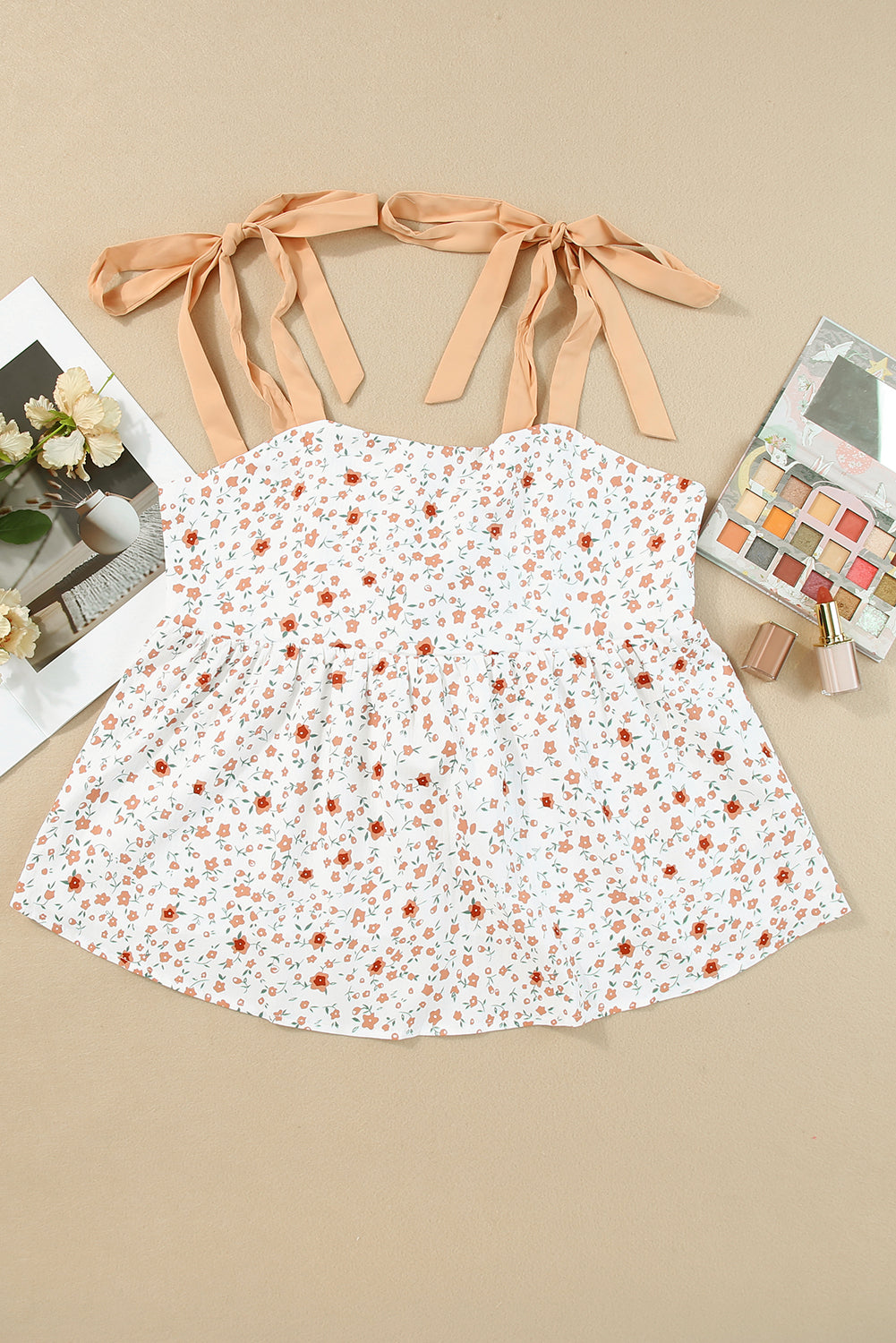 Floral Print Babydoll Tank