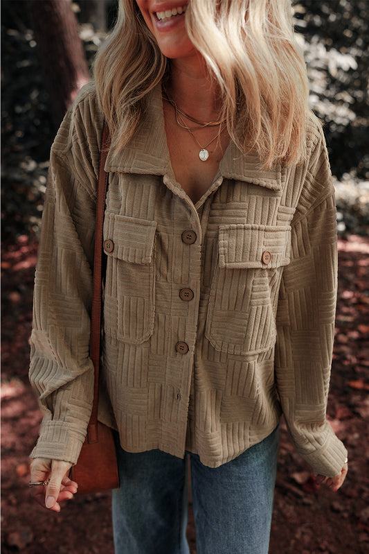 Dark Khaki Pocket Shacket