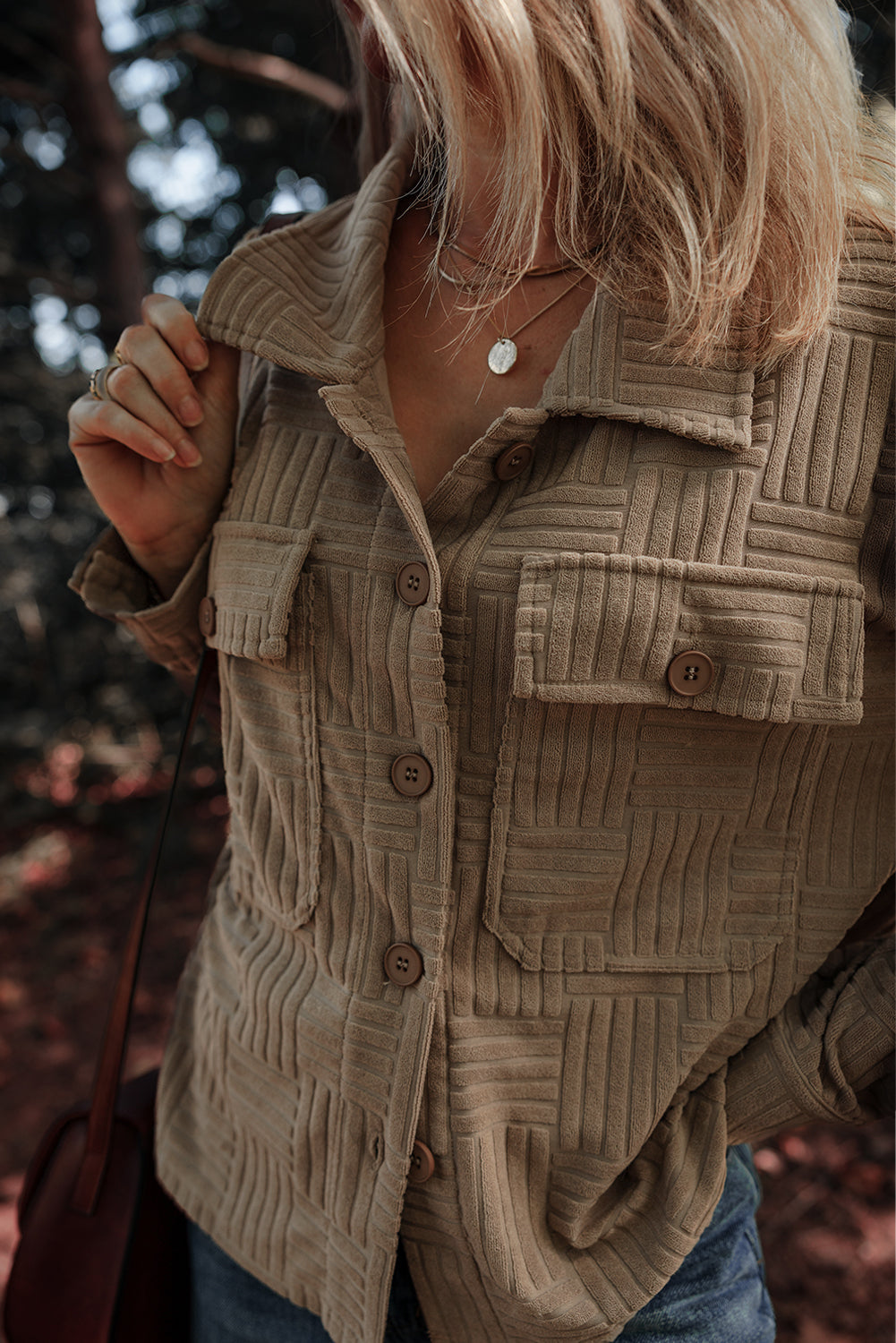 Dark Khaki Pocket Shacket