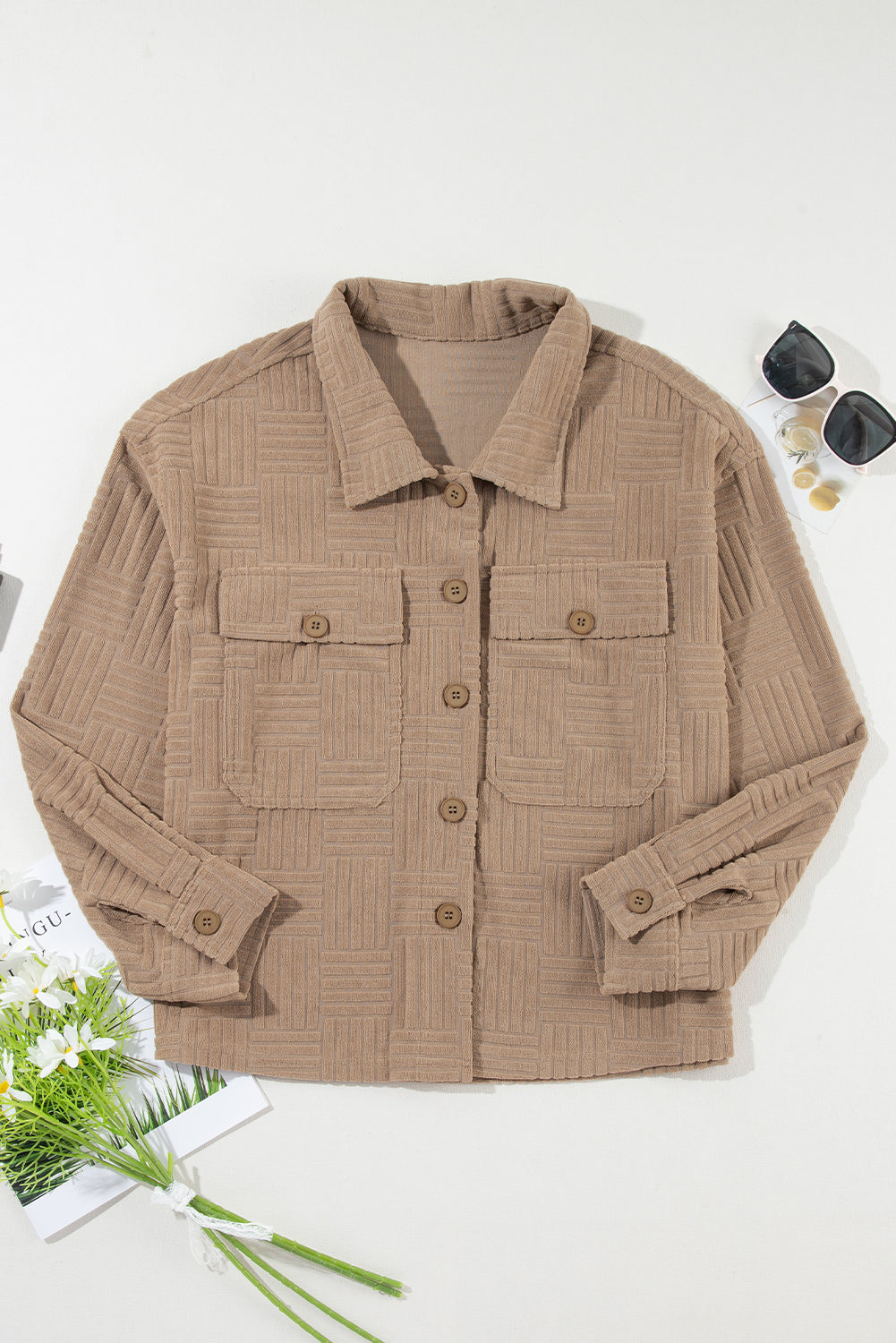 Dark Khaki Pocket Shacket