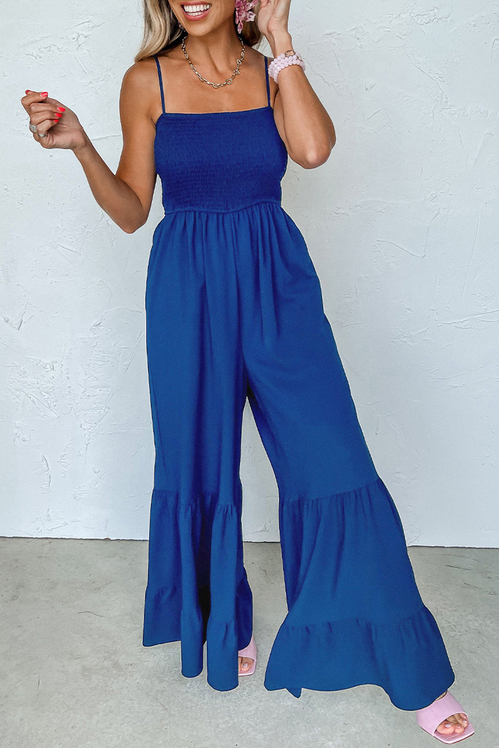 BLUE GAMEDAY JUMPSUIT