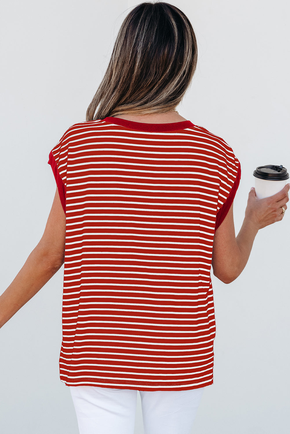 Red Stripe Top